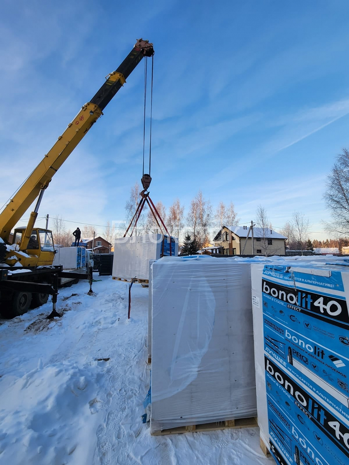 Газобетонные блоки Бонолит Дмитров D500 625х250х150 перегородочные